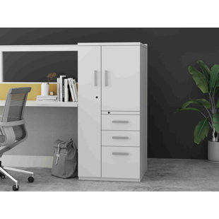 FRIANT Interra Steel Filing Storage Cabinet with 3 Drawers, Interlock System, Smooth Open-Close