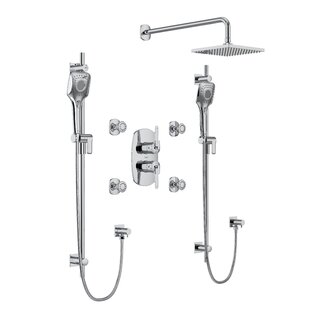 RIOBEL Venty™ 3/4" Thermostatic & Pressure Balance Shower System with Multiple Functions including Body Sprays