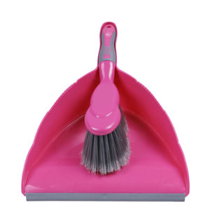 WBM HOME WBM Dustpan and Brush Set, Multipurpose Floor Cleaner, for Home Office, 2 Count