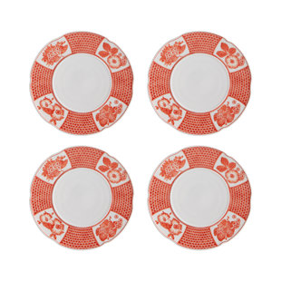 VISTA ALEGRE Coralina 7.01" Bread and Butter Plate (Set of 4)