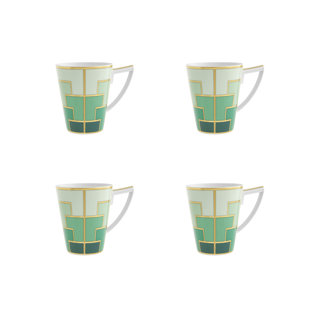 VISTA ALEGRE Emerald Coffee Mug (Set of 4)