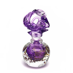 MURANO ART COLLECTION Nancy European Art Glass Perfume Bottle