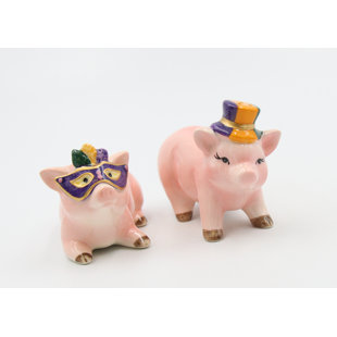 COSMOS GIFTS Pig Salt and Pepper Shaker Set