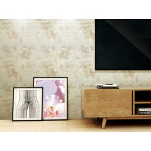 DUNDEE DECO Falkirk Jura II 28" x 28" Peel and Stick Vinyl Wall Paneling