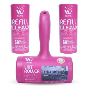 WBM HOME W Home Lint Roller with 2 Refill Lint Remover, Extra Sticky Pet Hair Remover, Hair & Dust Removal