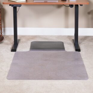 FLASH FURNITURE Jackson Ergonomic Sit or Stand Chair Mat with Hinged Cushioned Mat - Anti-Fatigue Mat