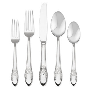 ARGENT ORFEVRES™ 5 Piece 18/10 Stainless Steel Flatware Set, Service for 1