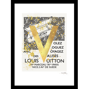 VENICE BEACH COLLECTIONS Fairchild Paris FASHION LUXURY TRUNKS - 14"x18" Framed Print