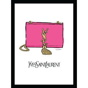 VENICE BEACH COLLECTIONS Fairchild Paris GLAM FASHION PURSE - 14"x18" Framed Print