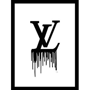 VENICE BEACH COLLECTIONS Fairchild Paris FASHION DRIP LOGO - 14"x18" Framed Print