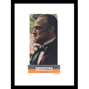 VENICE BEACH COLLECTIONS Fairchild Paris CIGARS & BRANDO GODFATHER - 14"x18" Framed Print