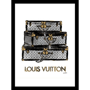 VENICE BEACH COLLECTIONS Fairchild Paris FASHION LUXURY TRUNKS - 14"x18" Framed Print