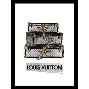 VENICE BEACH COLLECTIONS Fairchild Paris FASHION LUXURY TRUNKS - 14"x18" Framed Print