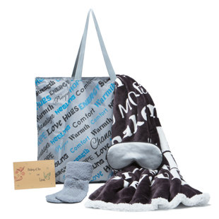 CHANASYA 5 Piece Love You Miss You Message Gift Throw Set