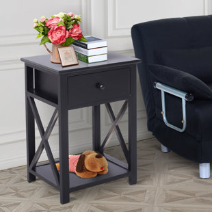 CHARLTON HOME® Dane Solid Wood End Table with Storage