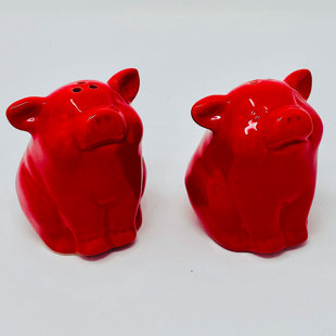 DREW DEROSE DESIGNS Ceramic Salt And Pepper Shaker Set (Set of 2)