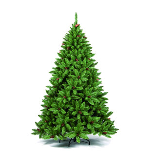 DIE SAISONTRUHE Künstlicher Weihnachtsbaum Grün Stoccolma mit Ständer