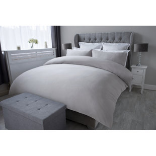 BELLEDORM Cotton Solid Colour Duvet Cover Set with Pillowcases