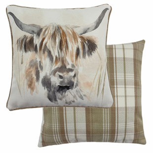 EVANS LICHFIELD Plaid Square Throw Cushion Cover