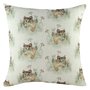 EVANS LICHFIELD Floral Square Throw Cushion With Filling