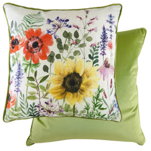 EVANS LICHFIELD Emma Floral Square Throw Cushion Cover