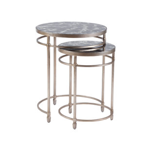 ARTISTICA HOME Signature Designs Colette Round Nesting Tables (Set of 2)