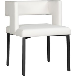 MERCER41 Inga Vegan Leather Upholstered Side Chair (Set of 2)