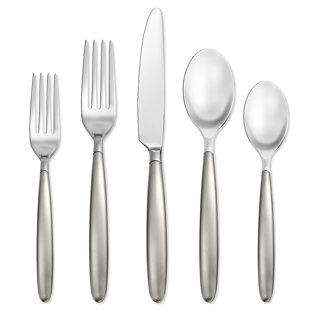 SKANDIA Tidal Frosted 20 Piece Flatware Set, Service for 4