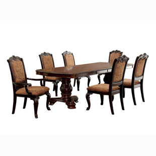 BLOOMSBURY MARKET Amalah Extendable Double Pedestal Dining Set