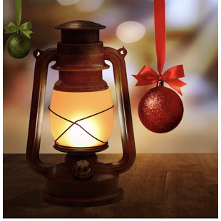 HOOGALIFE 10'' Battery Powered Integrated LED Color Changing Outdoor Lantern