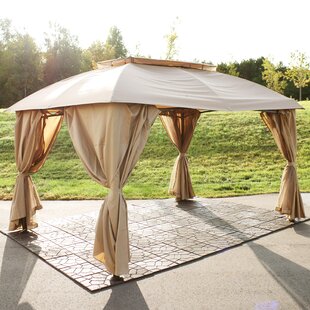 ARLMONT & CO. Maximilian 13 Ft. W x 10 Ft. D Steel Patio Gazebo