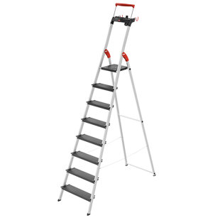 HAILO USA INC. 8 - Step Aluminum Lightweight Folding Step Ladder