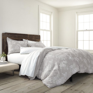 ECOPURE® EcoPure Comfort Wash Bedding Collection Tan/Pink Cotton Duvet Cover