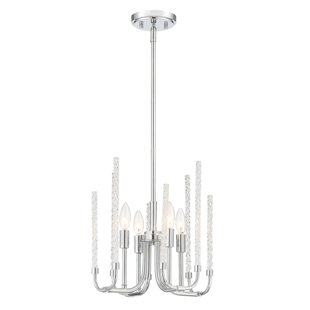 WILLISTON FORGE Shellson 4-Light Candle Style Classic / Traditional Chandelier