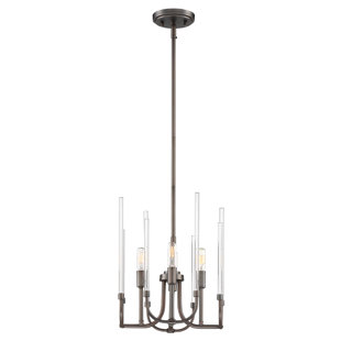 WILLISTON FORGE Shellson 4-Light Candle Style Classic / Traditional Chandelier