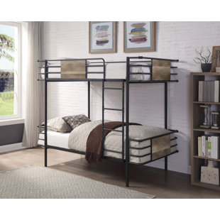 MASON & MARBLES Jem Kids Twin Over Twin Bunk Bed