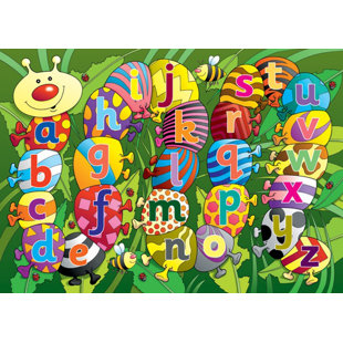 ZOOMIE KIDS Raven Alphabet Caterpillar Play Mat