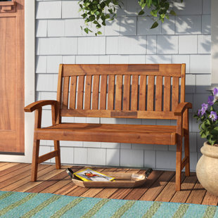 AUGUST GROVE® Gabbert Acacia Outdoor Bench