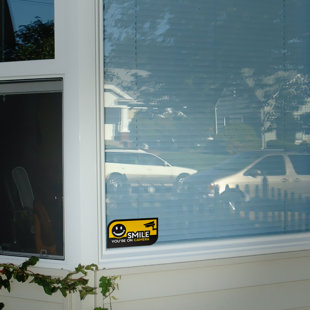 QUALITY CLEVER Smile You're on Camera Security Sticker (Set of 10)