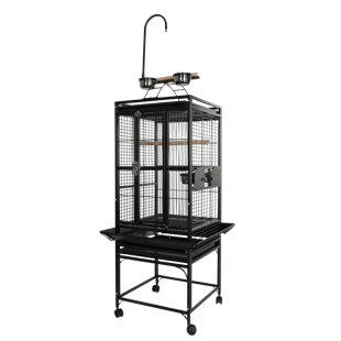 TUCKER MURPHY PET™ Chaveco 54'' Iron Play Top Floor Bird Cage with Wheels