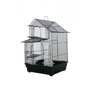 TUCKER MURPHY PET™ Chapen 23'' Iron Pointed Top Table Top Bird Cage with Wheels