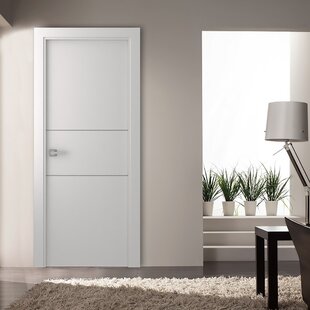 BELLDINNI Smart Pro 2H DIY-FRIENDLY Polar White Flush Solid Wood Painted Standard Door