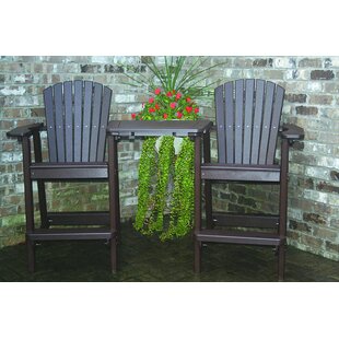 BIRDS CHOICE Perfect Choice Plastic Adirondack Chair with Table