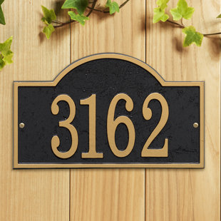 WHITEHALL PRODUCTS Fast and Easy 1-Line Wall Address Plaque