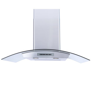 WINDSTER 36" WS-62N Series 535 CFM Convertible Wall Mount Range Hood in Stainless Steel