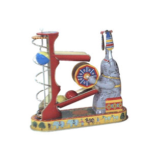 ALEXANDER TARON Tin Elephant with Ball Toy