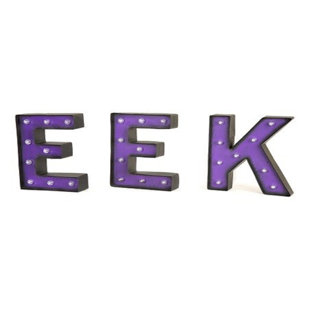 NORTHLIGHT SEASONAL 6.5" LED Lighted EEK Halloween Marquee Sign