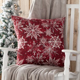 GREENDALE HOME FASHIONS Snowflakes Cotton Throw Pillow