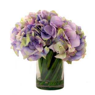 CREATIVE DISPLAYS, INC. Hydrangea Arrangement in Vase