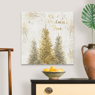 THE HOLIDAY AISLE® Oh Christmas Tree - Painting Print on Canvas